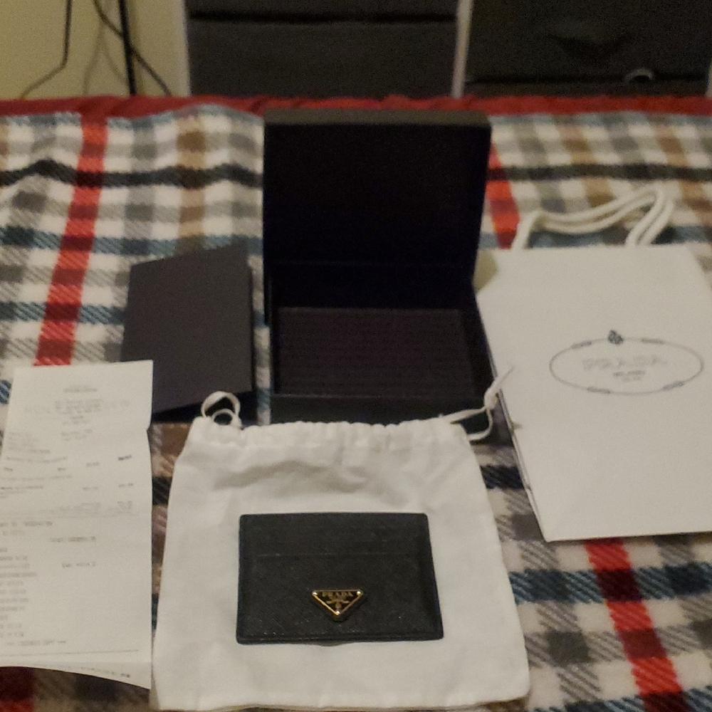 Prada Black Card Holder